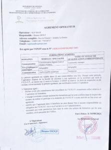 Agrément ONFP